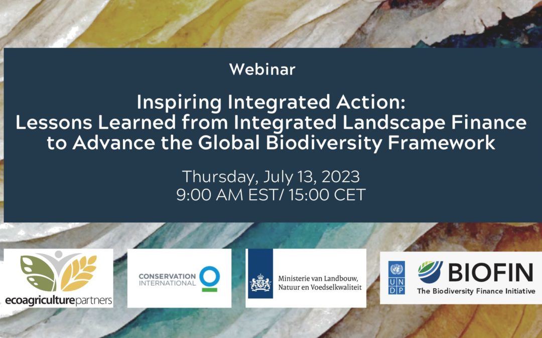 Inspiring Integrated Action: Lessons Learned from Integrated Landscape ...